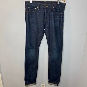 Wings + Horns Slim Jeans Cone Mills White Oak  Indigo Selvedge Jeans Men's 32x36